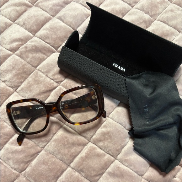 Prada Tortoise Shell Women's Eyeglasses/Sunglasses - Picture 1 of 6